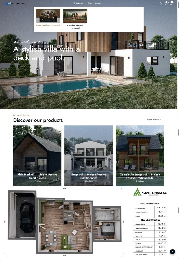 Avenir Prestige — réalisé par WebProducts