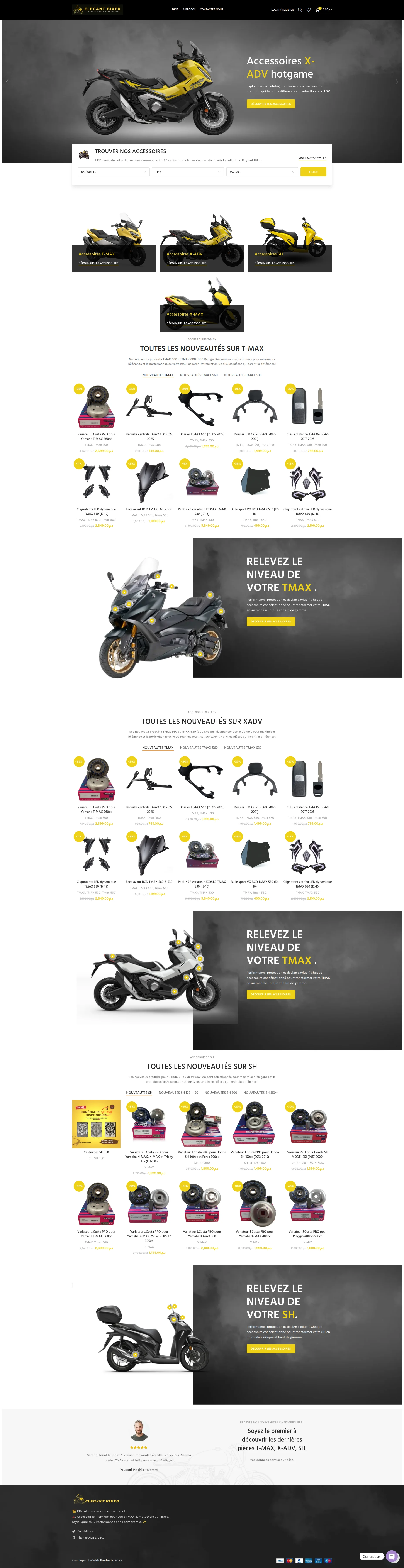 Elegant Biker — motorcycle clothing e-commerce shop by WebProducts