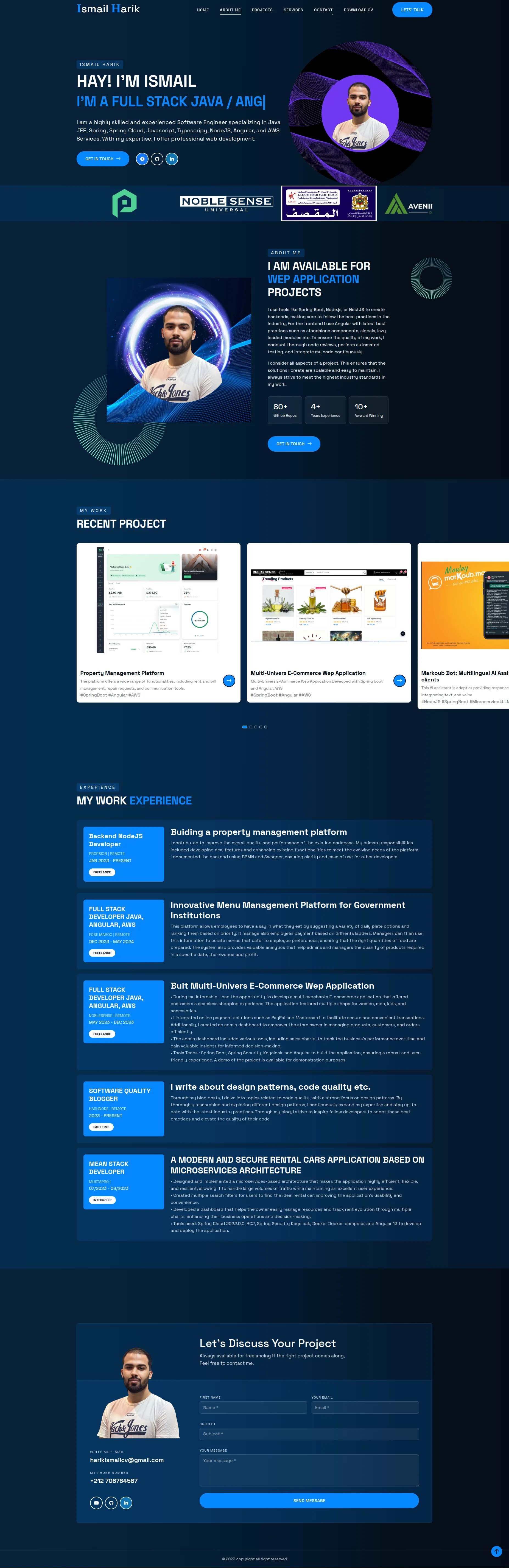 Ismail Harik — réalisé par WebProducts