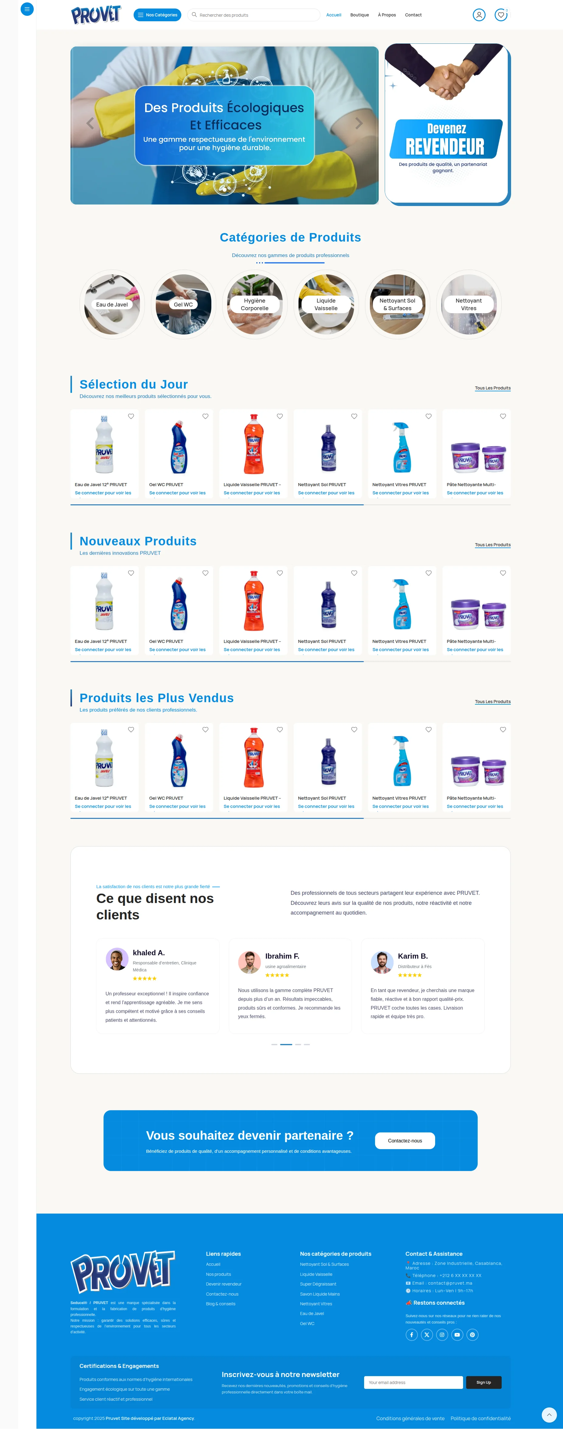 Pruvet — réalisé par WebProducts